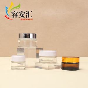 Kính mặt chai kem với vàng/bạc Mũ <span class=keywords><strong>cap</strong></span> với bàn chải niêm phong trong suốt xách tay chăm sóc da mỹ phẩm Rỗng Mẫu chai - Product Image 3