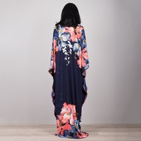 Gaun Pantai Maxi Kasual Kancing Depan Bahan Polyester Ukuran Besar untuk Wanita, Model Flowy, Cocok untuk Liburan Musim Panas