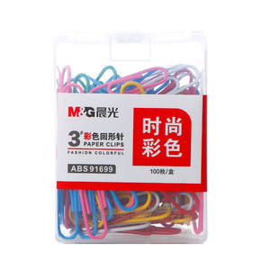 Clips de Papel de Colores M&G 3 #   Núcleo de acero de 50 mm resistente al óxido para uso en oficinas y escuelas, paquete a granel de 1600 piezas - Product Image 5