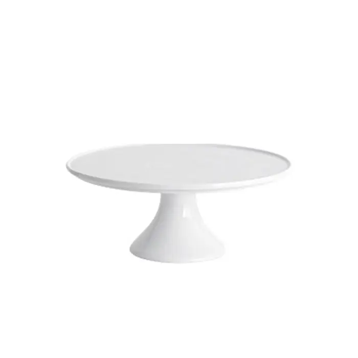 Soporte de porcelana blanca de lujo para pasteles, para magdalenas, bodas