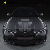 Accessoires automobiles Langyu G8X, capot avant en fibre de carbone sèche pour BMW M3 G80 M4 G82 G83, mise à niveau style G-Power, capot moteur