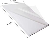 YESION Fabrication Papier Autocollant Vinyle Jet d'Encre A4 A3 8.5"x11" Transparent Qualité Imperméable Personnalisé Auto-Adhésif