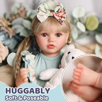 Muñecas Bebé Reborn Realistas Babeside de 22 Pulgadas, Muñeca Recién Nacida de Silicona y Vinilo, Cuerpo Suave, Hecha a Mano, Regalo para Bebés, Proveedor de Fábrica