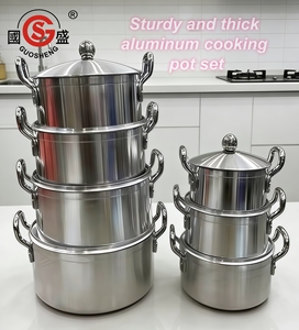 Ollas de Cocina de Alta Calidad, Juego de Ollas Antiadherentes de Aluminio, <span class=keywords><strong>Olla</strong></span> para Sopa, Juego de Utensilios de Cocina, Cacerolas, <span class=keywords><strong>Olla</strong></span> en Oferta - Product Image 6