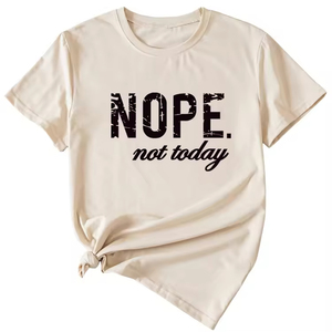 Blusa de manga corta con letras, estilo moderno y cómodo, para mujer, venta al por mayor. - Product Image 6