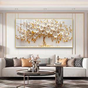 Peintures murales décoratives d'usine, motifs floraux et arbres, pour la décoration intérieure, art islamique de luxe, images imprimées, peintures en porcelaine cristalline - Product Image 2