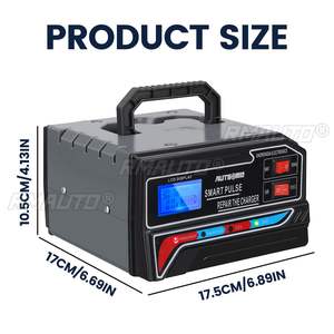 AUTSOME Cargador de Batería Eléctrico Universal de 12V/24V para Automóviles, Camiones, Barcos y Motocicletas - Product Image 3