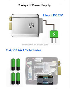 Waterproof Double Sides Rim <b>Lock</b> Tuya App RFID <b>Smart</b> Fingerprint Cloud Stainless Steel Door <b>Lock</b> for Outdoor Gate Front Door - Product Image 4