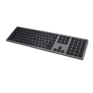 2020 Ergonomic Concave Round Keys full size portable wireless bluetooth keyboard extended