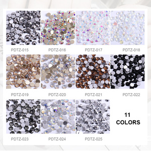 Piedras de Cristal AB para Uñas, 5D, 12 Compartimentos, Set de Joyería para Uñas DIY, Base Plana Acrílica con Color AB para Decoración de Uñas - Product Image 3