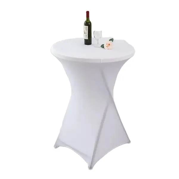 120 nappe ronde mariage nappe en Satin blanc pour fête de mariage hôtel événements couverture de Table pour Table de Cocktail