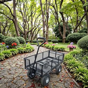 Carro de jardín móvil Carro de malla de alambre Carro utilitario lateral para patio para carros de mano Carros - Product Image 2