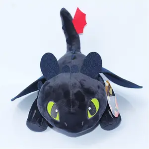 Como Treinar o Seu Dragão 3 Noite Fúria Plush Toy Toothless Doll Toy Stuffed Soft Animal Cartoon Gift for Children Doll