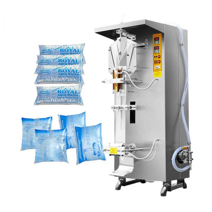 Machine automatique de fabrication de petits sachets de sachets en plastique pour eau, lait, jus liquide, remplissage emballage