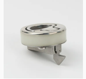 Poignée à bouton-poussoir encastrée en acier inoxydable 316 pour armoires électriques, panneaux de commande et coffrets d'équipement - Product Image 5