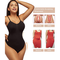 Fajas shapewear bodysuit pelangsing mulus bodysuit kontrol perut pahat pembentuk tubuh
