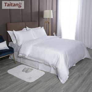 Vente en gros <span class=keywords><strong>de</strong></span> linge <span class=keywords><strong>de</strong></span> <span class=keywords><strong>lit</strong></span> en satin <span class=keywords><strong>de</strong></span> haute qualité 100% <span class=keywords><strong>coton</strong></span> à rayures 3cm drap <span class=keywords><strong>de</strong></span> <span class=keywords><strong>lit</strong></span> d'hôtel à rayures blanches - Product Image 5