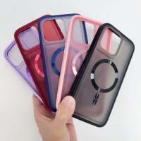Coque antichoc 3-en-1 en PC mat avec anneau magnétique et bande latérale antidérapante en TPU pour iPhone 17 16 Pro Max