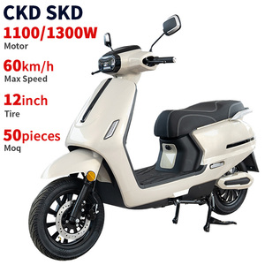 Scooter Eléctrico CKD SKD de 12 Pulgadas, Económico, 1100/1300W, Velocidad de 60 km/h, Motocicleta Eléctrica Automática para Adultos - Product Image 1
