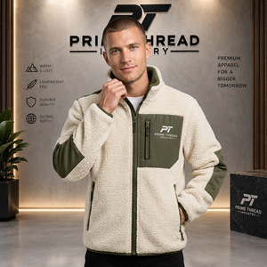 Sudadera Sherpa Personalizada con Cremallera para Hombre, Chaqueta Sherpa Acolchada de Invierno para Mujer de la Mejor Calidad, Chaquetas de Forro Polar Transpirables - Product Image 1