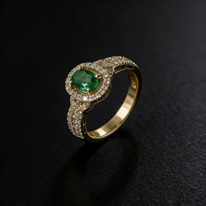 <b>CUSTOM</b> SILVER 10K/14K/18 SOLID GOLD CLASSIC LAB GROWN CVD IGI VVS-VS QUALITY BRILLIANT CUT ENGAGEMENT PARTY FASHION CLUSTER <b>RING</b> - Product Image 2