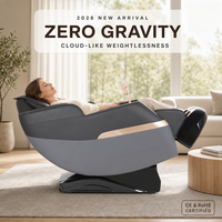 Fauteuil de massage OYEAL de luxe à gravité zéro avec rail SL, chaise inclinable pliable, masseur Shiatsu, massage des pieds, cuir PU moderne
