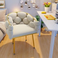 Fauteuil d'appoint moderne de luxe, mobilier de salon, mobilier de maison, canapé, base en métal, chaise de salon de beauté en velours, chaise bulle