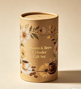 Food Grade Kraft Paper Tube Packaging for <b>Tea</b> & Herbal <b>Tea</b>, Custom Printed Airtight Cylinder <b>Canister</b> - Product Image 3