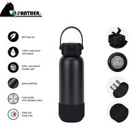 Botellas de Agua de 32oz, Doble Pared, Acero Inoxidable, Revestimiento de Goma, Aislamiento al Vacío, Tazas de Viaje para Café, Logotipo Personalizado, Venta al Por Mayor