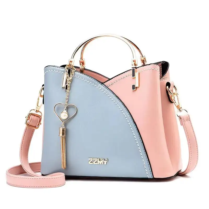 DL056 24 Guangzhou Factory Women's bag Messenger Small Square bag Leather Shoulder Handbag