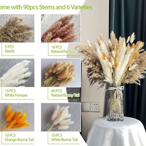 55cm fait à la main artificielle Rose roseau pampa herbe frais INS vent Simulation <span class=keywords><strong>fleur</strong></span> pour la maison mariage décor belle <span class=keywords><strong>fleur</strong></span> - Product Image 2
