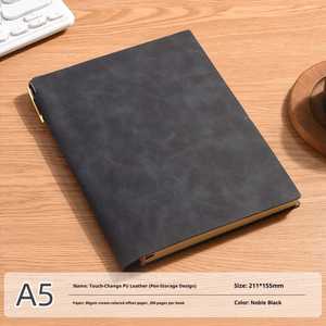 Promotion Luxury Corporate Personal Office Custom Souvenir Handmade UV Printed Leather Paper <b>A5</b> Journal Customizable Modern - Product Image 2