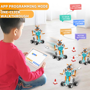 อิฐของเล่นสำหรับเด็ก380ชิ้น18 in 1เวอร์ชันเสียง BC-102ควบคุมโปรแกรมได้หุ่นยนต์ RC - Product Image 5