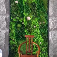 Dekorasi Dinding Rumput Lumut Hijau Palsu NINI Garden, Karpet Panel Tanaman Lumut Buatan, Alas Lumut Tiruan untuk Wisuda dan Halloween