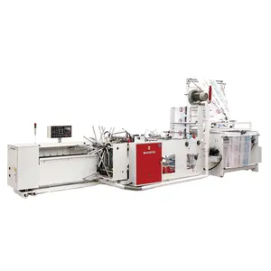 250pcs/min CHOVYTING automatic plastic OPP PE bread packaging bag machinery side sealing Wicket punching Bag Making Machine