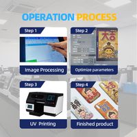 Impresora UV Plana Multifuncional Moderna Surhoo, Resolución de 2400DPI, Velocidad de 10 ppm, Pantalla Táctil para Cabezal de Impresión I3200 para Impresión Digital