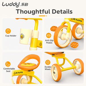<span class=keywords><strong>Triciclo</strong></span> para Niños B.<span class=keywords><strong>Duck</strong></span> de Luddy Wholesale OEM, Bicicleta de Pedales de 3 Ruedas, Anti-Vuelco, con Llantas de EVA, Asiento Ancho, Edad 3-6 Años - Product Image 5