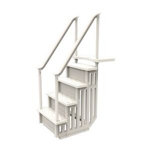 Échelle <span class=keywords><strong>d</strong></span>'escalier <span class=keywords><strong>de</strong></span> <span class=keywords><strong>piscine</strong></span> en PE blanc durable et écologique, <span class=keywords><strong>de</strong></span> 2,2 m <span class=keywords><strong>de</strong></span> hauteur, pour l'accès aux piscines - Vente en gros - Product Image 1