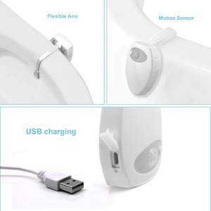 TOACH LED 16 Farben Toilette Dekoratives Licht Led Sitz Schüssel Lampe Smart <span class=keywords><strong>Motion</strong></span> Sensor Toiletten licht für zu Hause Badezimmer - Product Image 5