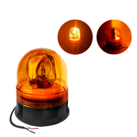 Halogen-Warnleuchte DC 12V-24V Sicherheits-Blinkleuchte Neue Scheinwerfer Einzelmontage-Bolzen-Typ Rotierendes Muster 24W IP67