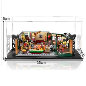 Estuche de exhibición de coche modelo transparente, caja de exhibición de acrílico DIY para 21319 <span class=keywords><strong>Central</strong></span> <span class=keywords><strong>Perk</strong></span> Friends Bricks Toy - Product Image 4