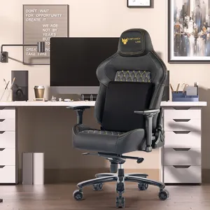 VANBOW Heavy Duty Overs ize Plus Size verstellbarer Bürostuhl aus schwarzem Leder für den Großhandel