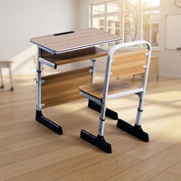 Ensemble de chaise et bureau d'étude ergonomique pour étudiants, design nordique, écologique, de haute qualité, durable, vente en gros directe d'usine chinoise