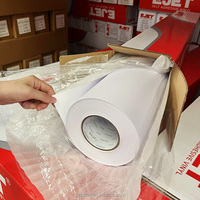 Rouleau de vinyle d'impression PVC blanc brillant mat en gros, vinyle pour enveloppement de voiture, autocollant, vinyle imprimable à solvant écologique, rouleau de vinyle auto-adhésif
