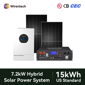 Kit de Paneles Solares de 7.2kW para Casa de 10000W Tipo Bifásico <span class=keywords><strong>con</strong></span> Batería, Inversor y Cables - Product Image 1