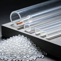 Granulés/Pellets de PVC vierge rigides, transparents et clairs, haute qualité, faible densité, résistance chimique pour raccords de tuyauterie