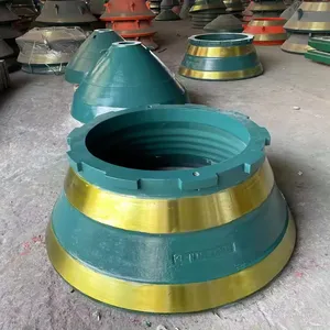 Mine Machine Bowl Liners Cone Crusher Wear Parts Stone Cone Wear Liners For Crusher Parts