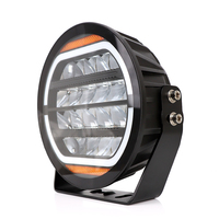 9 pouces 200W rond Led antibrouillard blanc ambre DRL Spot Beam Offroad Work Light 12V Driving Fog Lamps pour Jeep Truck ATV UTV SUV