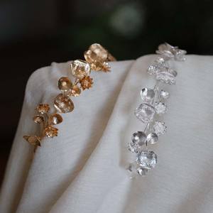 تاج شعر معدني مصنوع يدويًا إكسسوار تاج زفاف للنساء زفاف ذكرى زواج خطوبة لوصيفات الشرف في حفلات الزفاف - Product Image 6