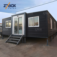 ZYBOX Maison Modulaire Extensible Préfabriquée en EPS de 20, 30 et 40 pieds, Conteneur Extensible avec Escalier